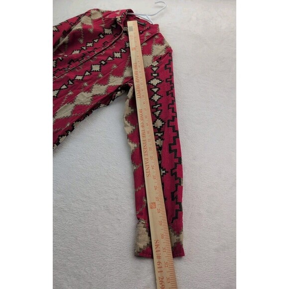 Lauren Ralph Lauren Aztec Southwestern Blouse Womens Large Collared Neck - Picture 6 of 14
